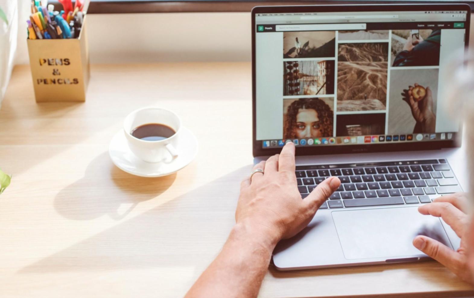 Analytics dashboard showing clean data visualization for search performance tracking